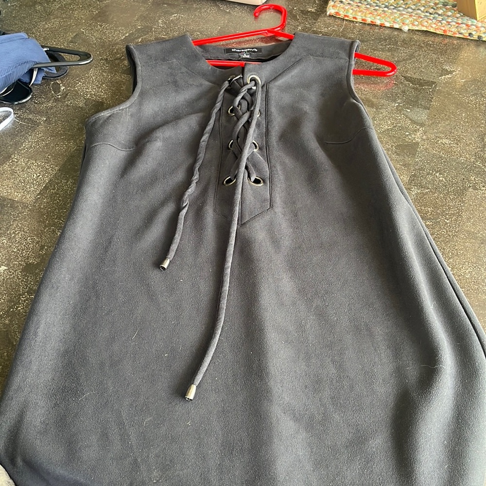 Black Tie up front dress size 8